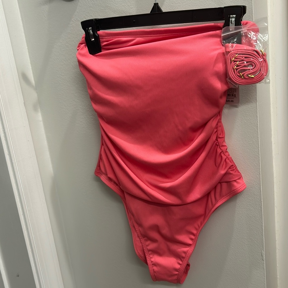 Shade & Shore High Cheeky Leg Strap/Strapless One Piece